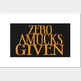 Zero Amucks Given Hocus Pocus Orange Posters and Art